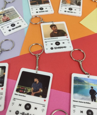 Personalised Spotify Music Keychain 